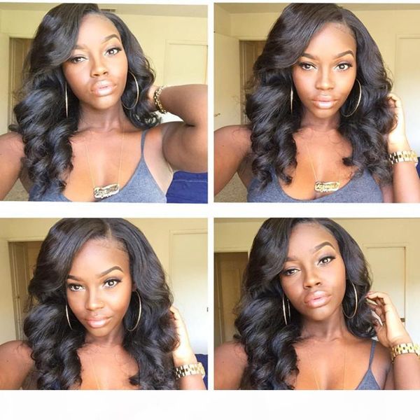 8a brazilian unprocessed human virgin natural color full lace lace front wig for black women baby hair body wave with baby hair, Black;brown
8a brazilian unprocessed human virgin natural color full lace lace front wig for black women baby hair body wave with baby hair, Black;brown