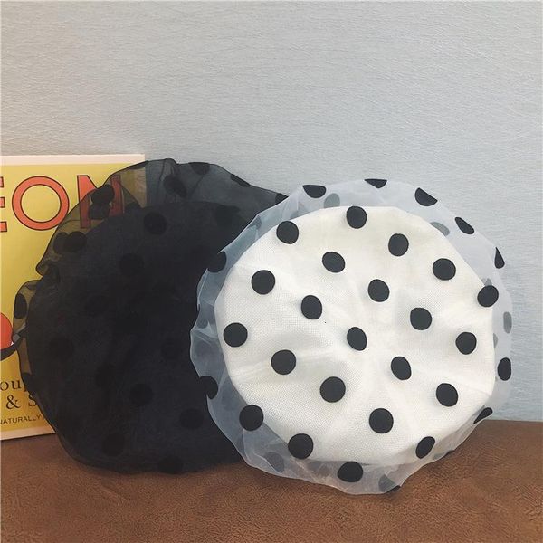 berets female hat temperament melting small pure and fresh fashionable gauze dot lovely beret thin japanese buds cap painter, Blue;gray
berets female hat temperament melting small pure and fresh fashionable gauze dot lovely beret thin japanese buds cap painter, Blue;gray