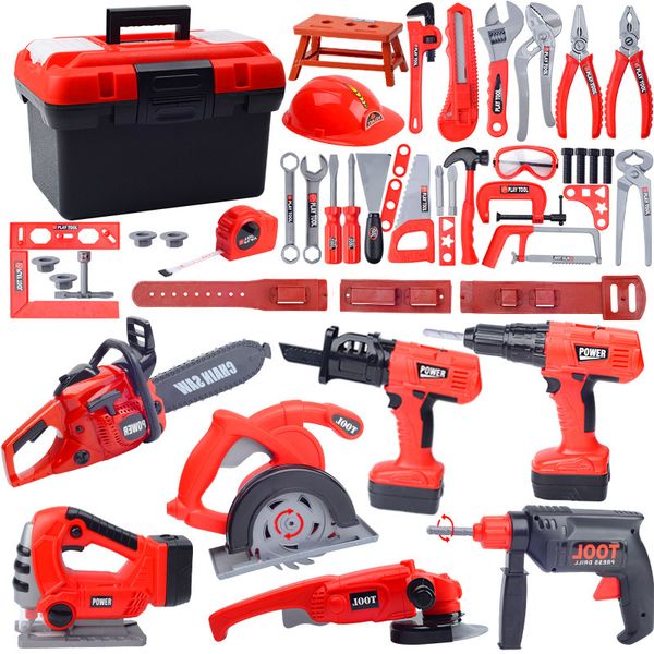 pretend play simulation repair tool toys kids toolbox kit plastic drill game learning engineering puzzle toys for children boy 1019
pretend play simulation repair tool toys kids toolbox kit plastic drill game learning engineering puzzle toys for children boy 1019