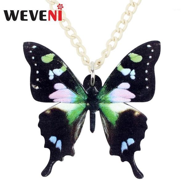 weveni acrylic guinea graphium weiskei butterfly necklace pendants chain choker fashion insect jewelry for women girls gifts new1, Silver
weveni acrylic guinea graphium weiskei butterfly necklace pendants chain choker fashion insect jewelry for women girls gifts new1, Silver
