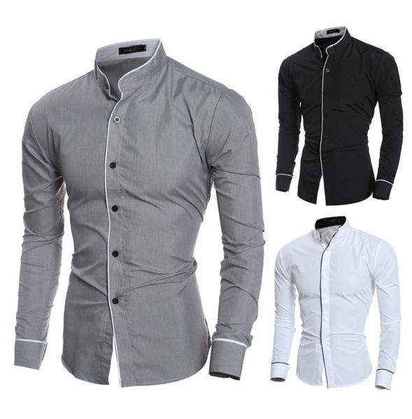 casual spring and autumn men's suit bottoming shirt personality solid color youth long-sleeved shirt new large size, White;black
casual spring and autumn men's suit bottoming shirt personality solid color youth long-sleeved shirt new large size, White;black