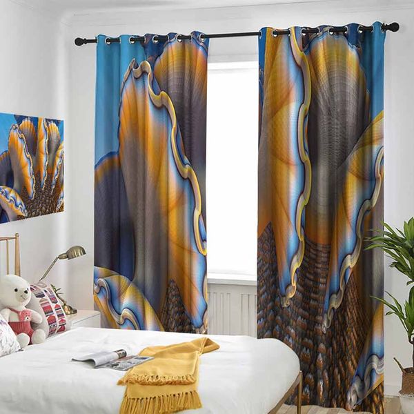 thermal insulated room darkening window shade fantastic shells in the sea ocean sci fi style featured artistic graphic curtain
thermal insulated room darkening window shade fantastic shells in the sea ocean sci fi style featured artistic graphic curtain
