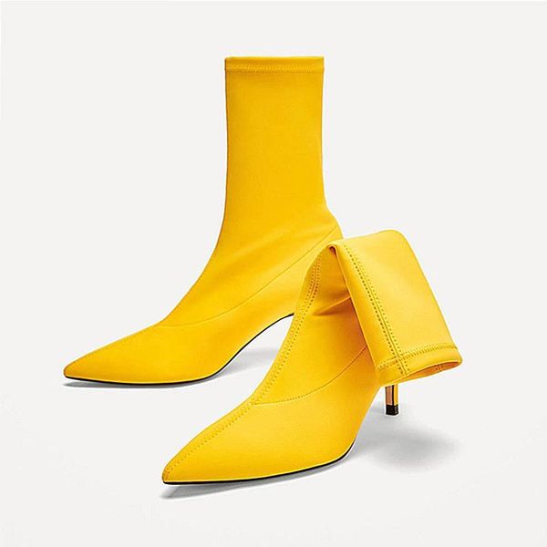 boots style of pointed thin heel high short tube elastic autumn and winter 2021 ankle, Black
boots style of pointed thin heel high short tube elastic autumn and winter 2021 ankle, Black
