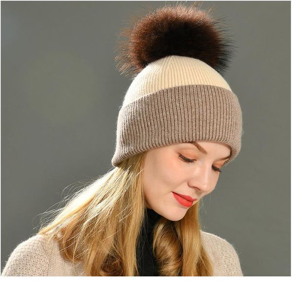 women spring hat big raccoon fur pom pom stripe hat 2018 elegant wool knitted female cash qylgrl
women spring hat big raccoon fur pom pom stripe hat 2018 elegant wool knitted female cash qylgrl
