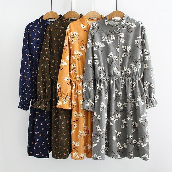 autumn suit-dress printing lace waist dress color1, Black;gray 
autumn suit-dress printing lace waist dress color1, Black;gray