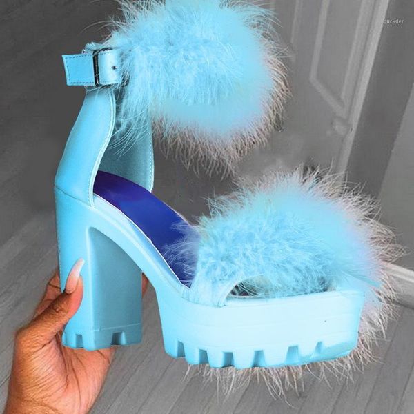 woman furry high heels pumps buckle platform heels sandals with fur women square heel ankle strap open rubber party 20211, Black
woman furry high heels pumps buckle platform heels sandals with fur women square heel ankle strap open rubber party 20211, Black