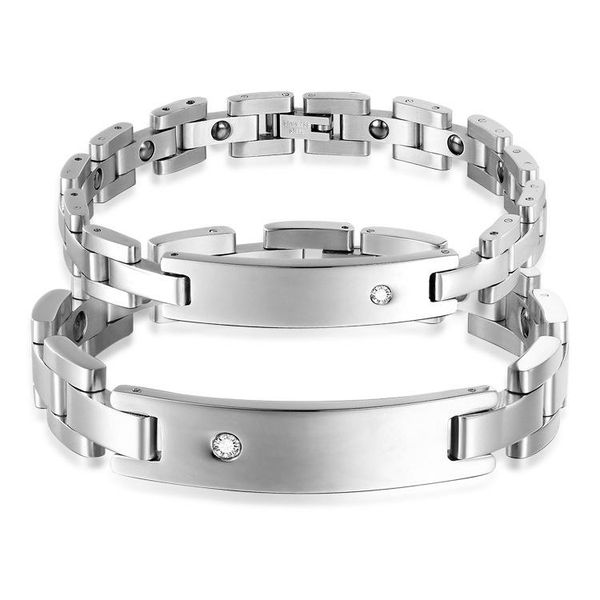 health stone bracelet romantic couple bracelets men's magnetic stainless steel bracelets & bangles, Black
health stone bracelet romantic couple bracelets men's magnetic stainless steel bracelets & bangles, Black