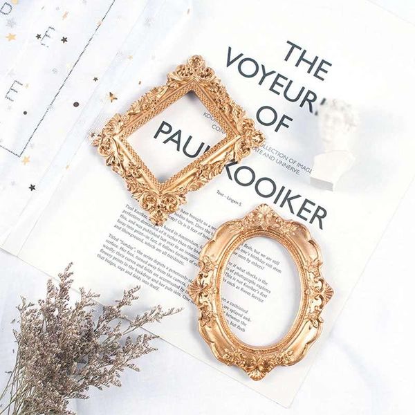 retro golden resin mini p frame ornaments vintage small jewelry positioning frame jewelry display props home decoration #5
retro golden resin mini p frame ornaments vintage small jewelry positioning frame jewelry display props home decoration #5