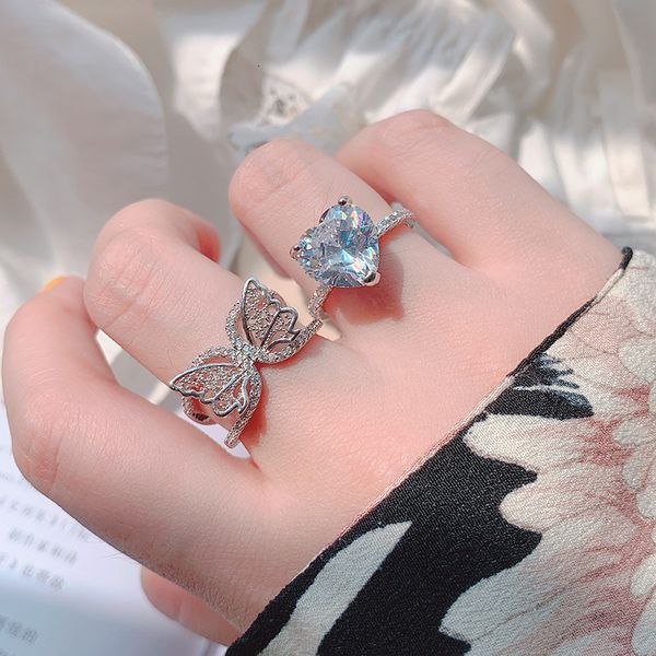9937 sparkle hollow three dimensional butterfly niche ring zircon love gift for girlfriend, Silver
9937 sparkle hollow three dimensional butterfly niche ring zircon love gift for girlfriend, Silver