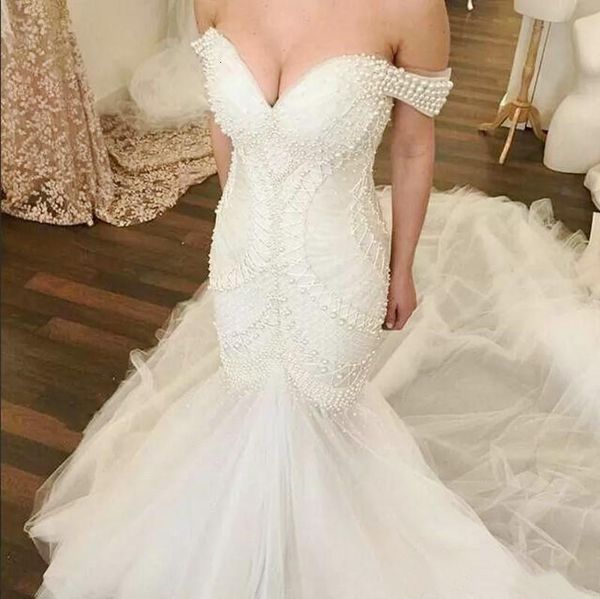 2021 new great mermaid beading dresses off the shoulder frizzy custom pearls country wedding gown 4nqy, White
2021 new great mermaid beading dresses off the shoulder frizzy custom pearls country wedding gown 4nqy, White