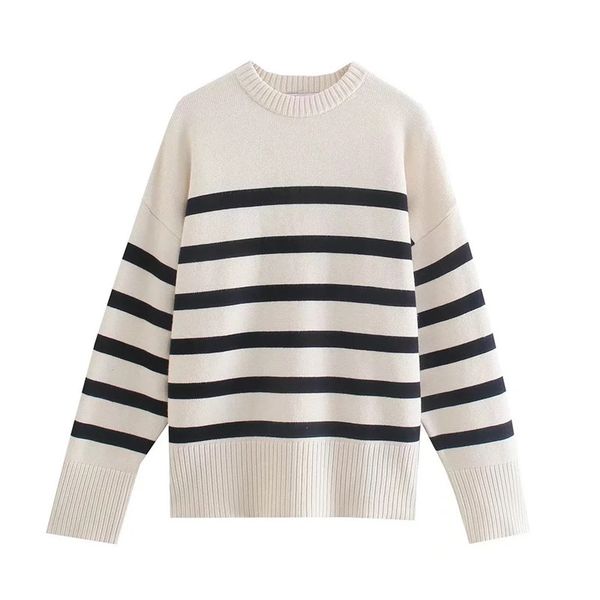 traf za striped sweater woman knitted sweater pullover women autumn 2021 long sleeve fashion preppy warm womens jumper, Black
traf za striped sweater woman knitted sweater pullover women autumn 2021 long sleeve fashion preppy warm womens jumper, Black