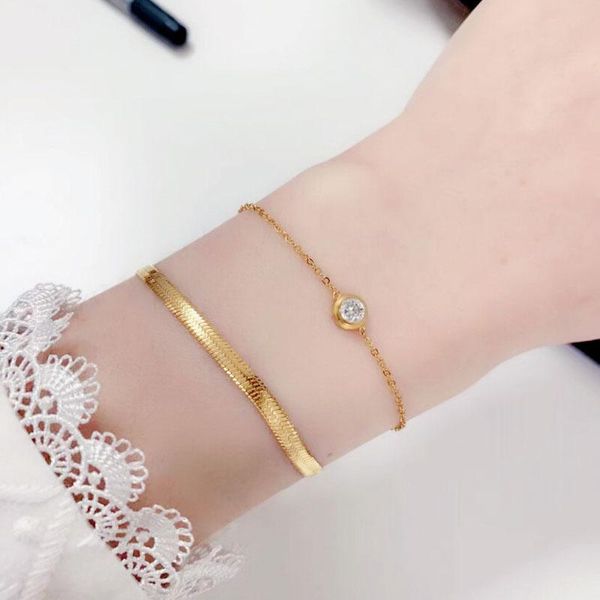 yun ruo 2020 simple rose gold color snake chain bracelet fashion woman gift 316l titanium steel jewelry never fade drop shipping, Black
yun ruo 2020 simple rose gold color snake chain bracelet fashion woman gift 316l titanium steel jewelry never fade drop shipping, Black