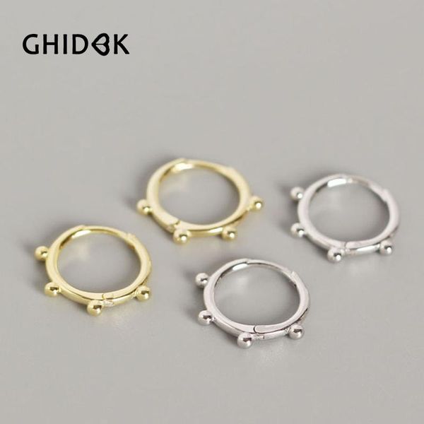 ghidbk minimalist 925 sterling silver beaded hoop earrings small geometric gold solid ring earring handmade modern women earring, Golden;silver
ghidbk minimalist 925 sterling silver beaded hoop earrings small geometric gold solid ring earring handmade modern women earring, Golden;silver