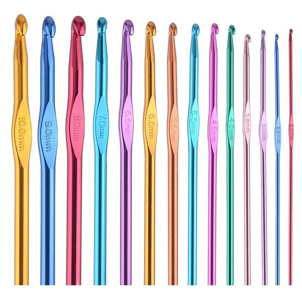 aluminum crochet hooks multicolor mixed 2-10mm knitting needles diy craft yarn sewing needle for mo wmtzcx, White
aluminum crochet hooks multicolor mixed 2-10mm knitting needles diy craft yarn sewing needle for mo wmtzcx, White