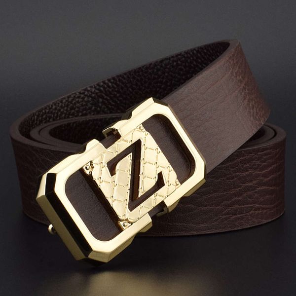 2020 new men's fashion leather smooth buckle leisure korean formal suit belt z letter, Black;brown 
2020 new men's fashion leather smooth buckle leisure korean formal suit belt z letter, Black;brown