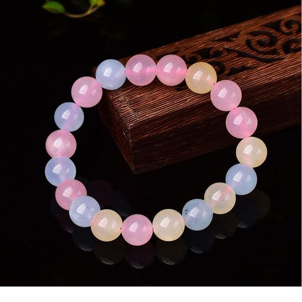 1pc fashion simple natural stones bracelet crystal healing quartz stretch bangles for women girls morganite yoga jewe qylemz, Black 
1pc fashion simple natural stones bracelet crystal healing quartz stretch bangles for women girls morganite yoga jewe qylemz, Black
