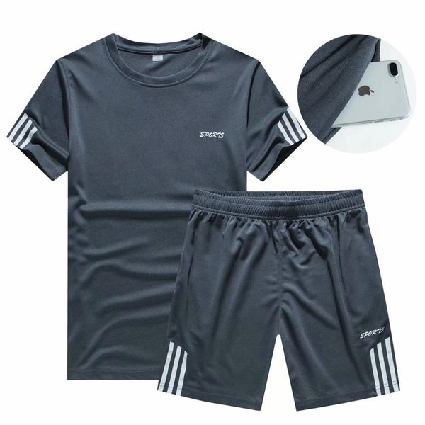 mens jogger sets two piece set men short sleeve men tracksuits t shirt cropped shorts streewear o-neck causal sweat suits lj201125, Gray
mens jogger sets two piece set men short sleeve men tracksuits t shirt cropped shorts streewear o-neck causal sweat suits lj201125, Gray