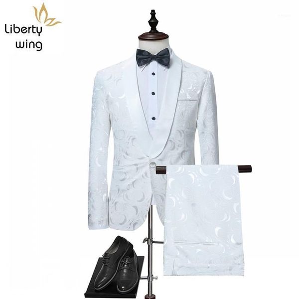 luxury men casual suit set white single button slim fit traje british style wedding suits groom tuxedos costume homme mariage1, White;black
luxury men casual suit set white single button slim fit traje british style wedding suits groom tuxedos costume homme mariage1, White;black