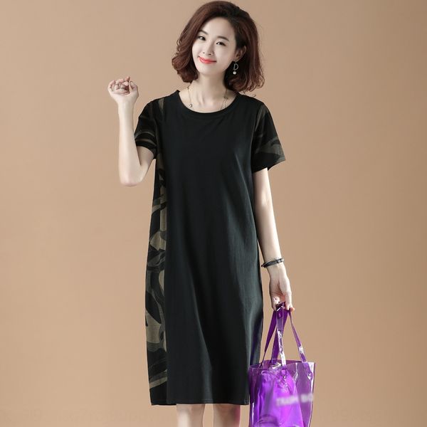 2019 summer new large medium length camouflage print dress over knee short sleeve dress fat mm women's 20 eo9nw, Black;gray
2019 summer new large medium length camouflage print dress over knee short sleeve dress fat mm women's 20 eo9nw, Black;gray