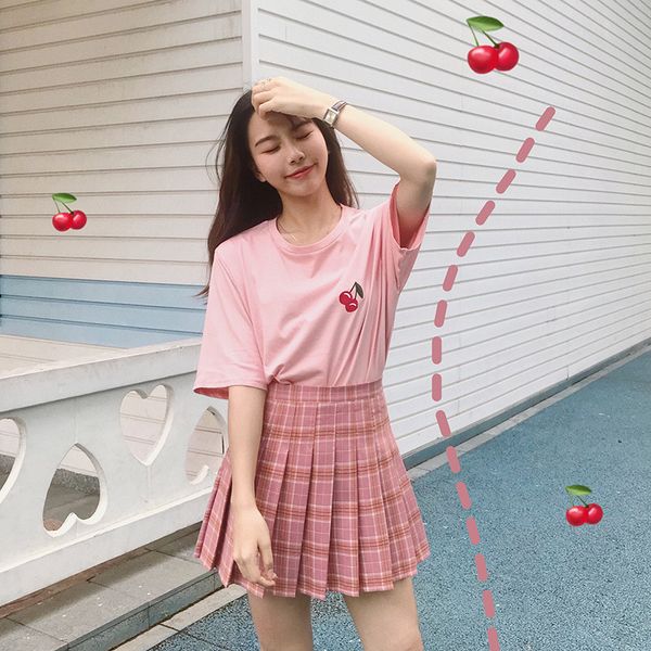 new women skirts mini plaid summer skirt 2020 high waist stitching student pleated cute sweet girls dance female 1014, Black
new women skirts mini plaid summer skirt 2020 high waist stitching student pleated cute sweet girls dance female 1014, Black