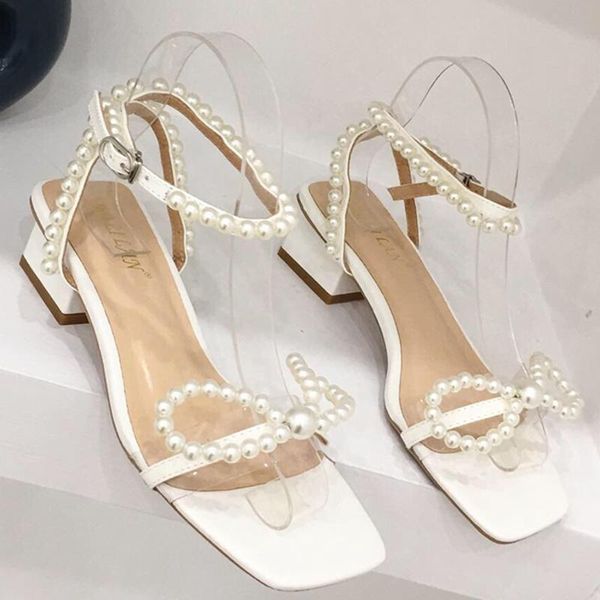 2021 new summer luxury women square high heels sandals white ankle strap sandals pearl square toe silver valentine shoes, Black
2021 new summer luxury women square high heels sandals white ankle strap sandals pearl square toe silver valentine shoes, Black