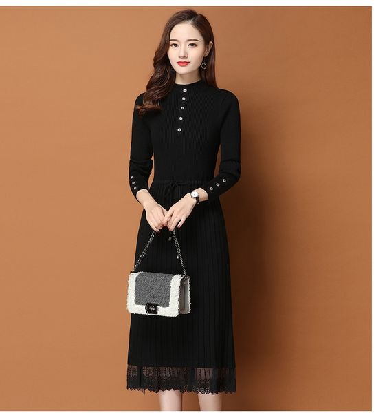 dress women's 2020 winter new style plush skirt skirtsweater with long knitted sweater skirt over knee style 64eqa, White;black
dress women's 2020 winter new style plush skirt skirtsweater with long knitted sweater skirt over knee style 64eqa, White;black