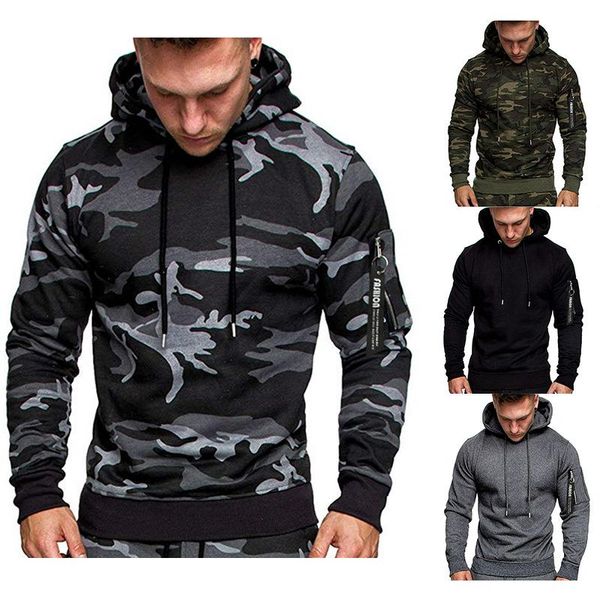 men's hoodies & sweatshirts selling fashion camouflage casual coat hooded pullover slim fitting trend hoodie warm top, Black
men's hoodies & sweatshirts selling fashion camouflage casual coat hooded pullover slim fitting trend hoodie warm top, Black