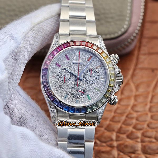 omf version rainbow diamond bezel 7750 chronograph automatic 116599 116598 mens watch full diamond dial silver steel bracelet watches, Slivery;brown
omf version rainbow diamond bezel 7750 chronograph automatic 116599 116598 mens watch full diamond dial silver steel bracelet watches, Slivery;brown