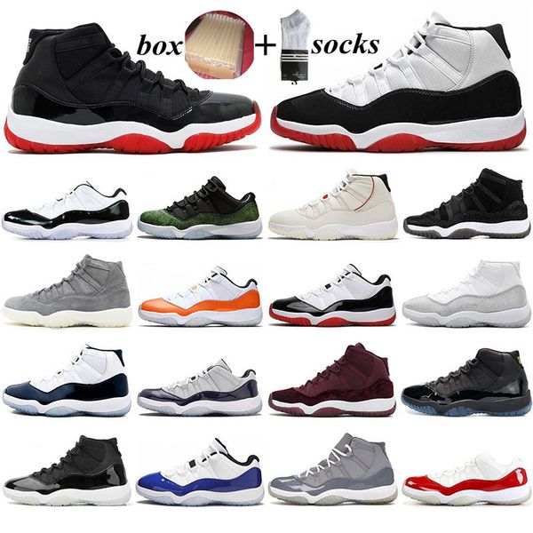 with box 11 11s men basketball shoes carolina cap and gown concord legend blue high white bred mens trainers women sports sneakers 36-47, White;red
with box 11 11s men basketball shoes carolina cap and gown concord legend blue high white bred mens trainers women sports sneakers 36-47, White;red