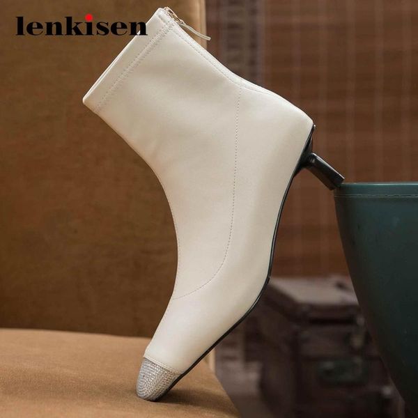 boots lenkisen 2021 fashion rhinestone decorations catwalk round toe med heel zip three colors all-match dress ankle l15, Black
boots lenkisen 2021 fashion rhinestone decorations catwalk round toe med heel zip three colors all-match dress ankle l15, Black