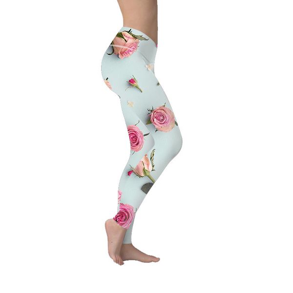 2019 new women's 3d rose digital printing yoga fitness pants fashion leggings, Black
2019 new women's 3d rose digital printing yoga fitness pants fashion leggings, Black
