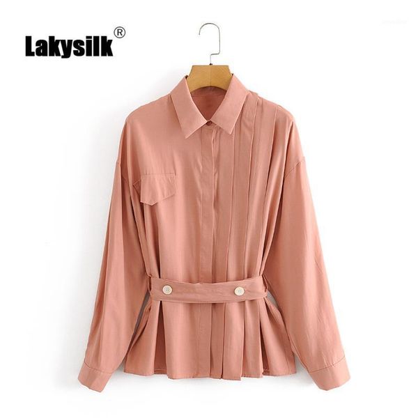 shirts 2020 spring autumn new turn-down collar asymmetry folds sashes slim blouses elegant lady long sleeve 1, White
shirts 2020 spring autumn new turn-down collar asymmetry folds sashes slim blouses elegant lady long sleeve 1, White