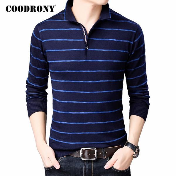 men's sweaters coodrony striped sweater men autumn winter business casual turn-down collar pull homme knitwear pullover shirt clothes c, White;black
men's sweaters coodrony striped sweater men autumn winter business casual turn-down collar pull homme knitwear pullover shirt clothes c, White;black