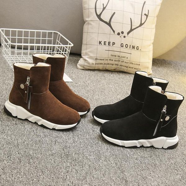 boots snow female wave winter thick velvet warm soft bottom korean version of the wild student plus children, Black
boots snow female wave winter thick velvet warm soft bottom korean version of the wild student plus children, Black