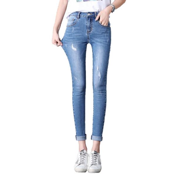 2020 autumn new style high-waisted stretch slimming ankle-length skinny pants rolled pencil pants women's, Blue
2020 autumn new style high-waisted stretch slimming ankle-length skinny pants rolled pencil pants women's, Blue