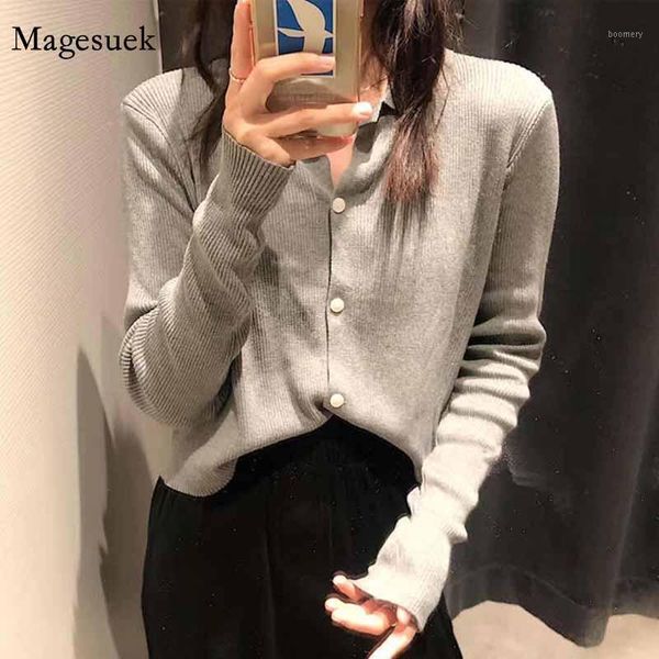 korea autumn solid color lapel sweet sweater women cardigan single-breasted knitted slim striped casual sweater pull femme 122331, White
korea autumn solid color lapel sweet sweater women cardigan single-breasted knitted slim striped casual sweater pull femme 122331, White