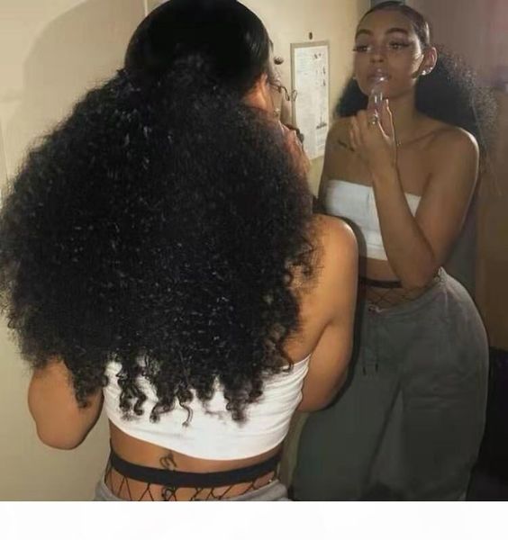 ponytails 100% human hair afro kinky curly ponytails malaysian indian 140g per set hair extensions soft kinky curly clip-in hairs tail, Black
ponytails 100% human hair afro kinky curly ponytails malaysian indian 140g per set hair extensions soft kinky curly clip-in hairs tail, Black