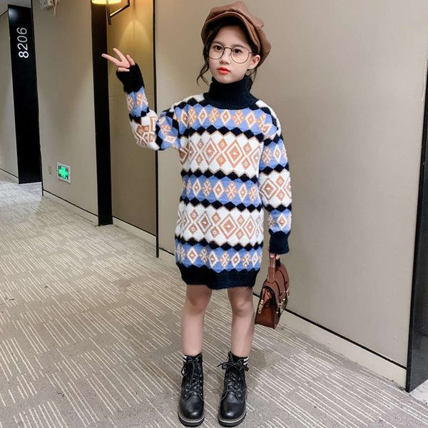 winter 2020 girls' new autumn sweater and big high neck thickened t-shirt children's medium length diamond bottomed shirt wckn, Blue
winter 2020 girls' new autumn sweater and big high neck thickened t-shirt children's medium length diamond bottomed shirt wckn, Blue
