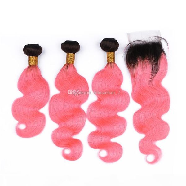 ombre pink brazilian virgin human hair bundle deals with closure dark rooted 1b pink ombre 2 tone 4x4 lace closure with weave bundles, Black;brown
ombre pink brazilian virgin human hair bundle deals with closure dark rooted 1b pink ombre 2 tone 4x4 lace closure with weave bundles, Black;brown