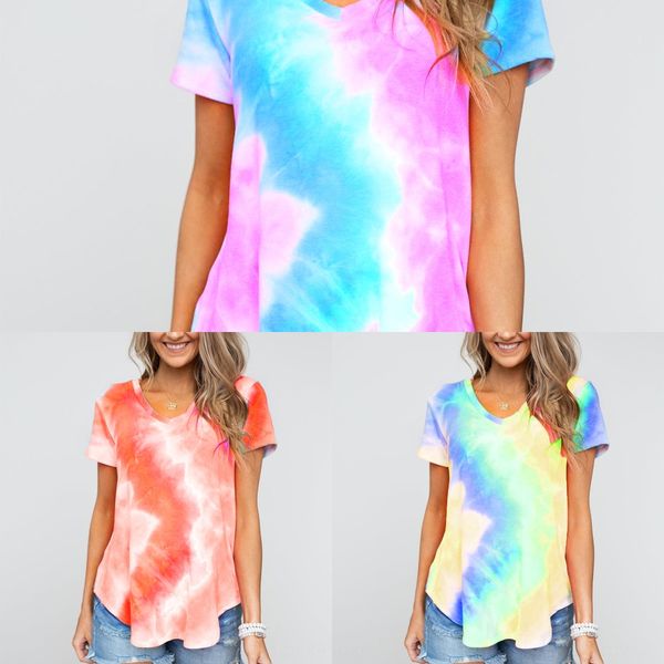 2020 summer new coat t-shirt women's wear gradient tie dye short sleeve women's loose t-shirt bzexj, White
2020 summer new coat t-shirt women's wear gradient tie dye short sleeve women's loose t-shirt bzexj, White