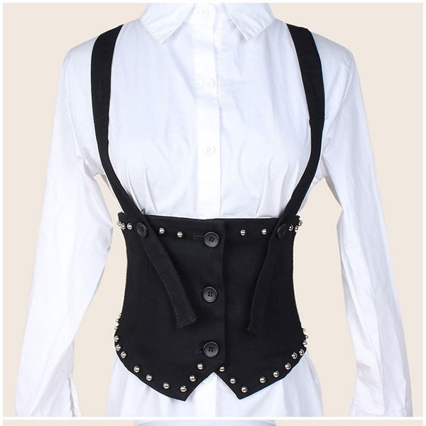 new cloth rivet wide suspender belt fashion women belts corset cummerbunds women's dress shirt wide bind waist closure t200427, Black;brown
new cloth rivet wide suspender belt fashion women belts corset cummerbunds women's dress shirt wide bind waist closure t200427, Black;brown
