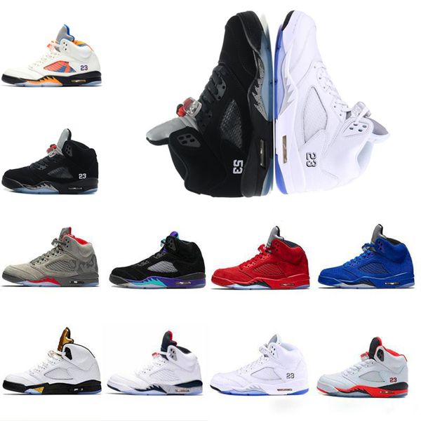5 new chaussure 5s v og black metallic gold white cement mens basketball shoes blue suede olympic metallic fire red sports sneakers shoes, White;red
5 new chaussure 5s v og black metallic gold white cement mens basketball shoes blue suede olympic metallic fire red sports sneakers shoes, White;red