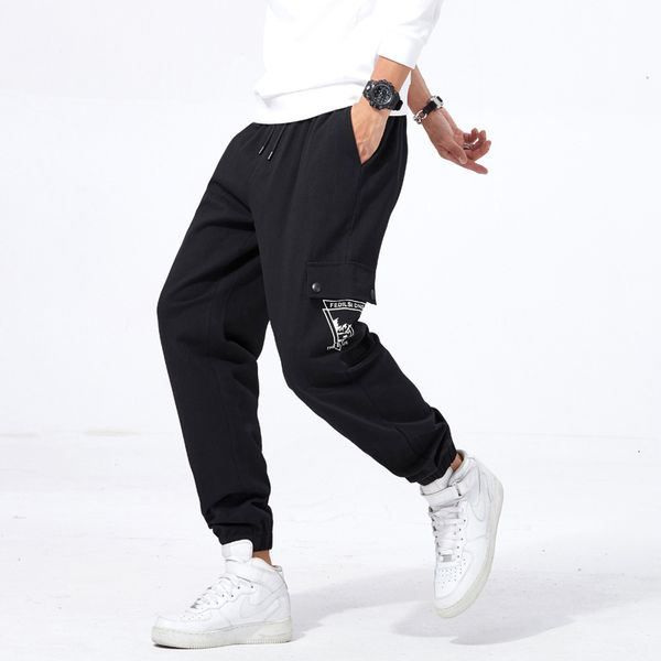2020 autumn new sports men's thin casual pants quick dry loose corset tooling capris, Black
2020 autumn new sports men's thin casual pants quick dry loose corset tooling capris, Black