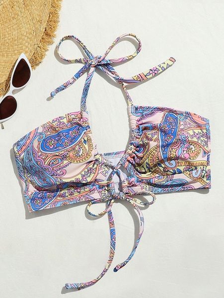 floral knot front bikini i9cd#, White;black
floral knot front bikini i9cd#, White;black