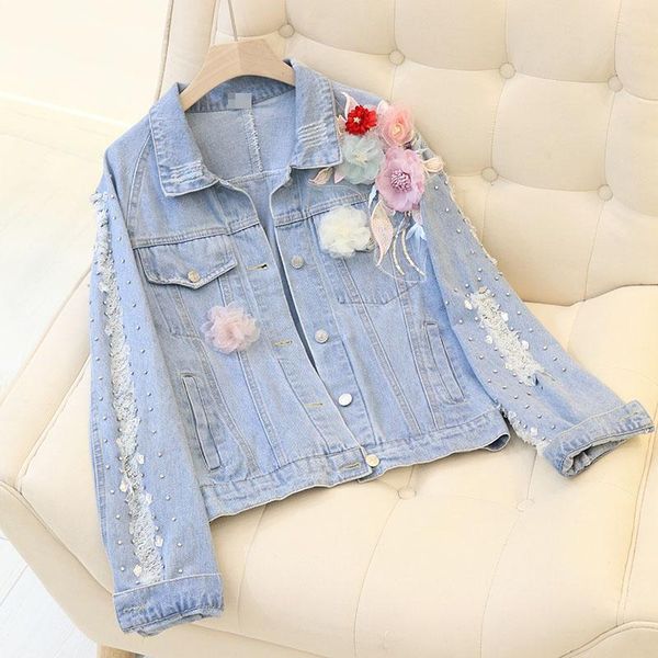 2020 spring and autumn new loose beaded embroidered flowers jeans coats outwear girls lady big holes denim jacket womens jackets, Black;brown
2020 spring and autumn new loose beaded embroidered flowers jeans coats outwear girls lady big holes denim jacket womens jackets, Black;brown