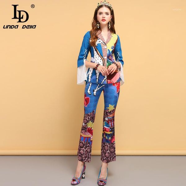 ld linda della fashion designer spring vintage suits women's bow tie animal print shirt and floral printed pants 2 pieces set1, White
ld linda della fashion designer spring vintage suits women's bow tie animal print shirt and floral printed pants 2 pieces set1, White