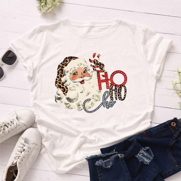2021 christmas t shirts santa claus hoho print summer short sleeve fashion print lady t shirts womens graphic tee, White
2021 christmas t shirts santa claus hoho print summer short sleeve fashion print lady t shirts womens graphic tee, White