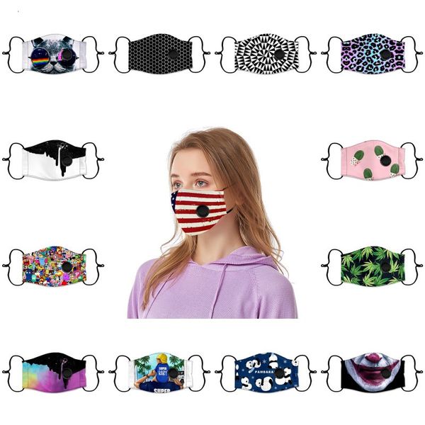 student kids with man woman breathing valve 3d painting mask washable reusable face masks
student kids with man woman breathing valve 3d painting mask washable reusable face masks