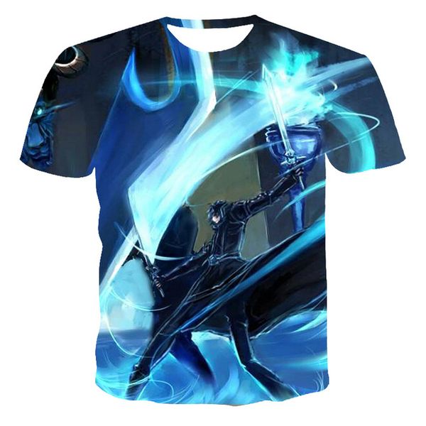 anime style new anime print the men 3d print shirts harajuku horror oversized men clothing