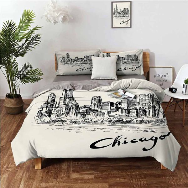 vintage artwork of american city in hand drawn style sketchy effectsbedding 3-piece set
vintage artwork of american city in hand drawn style sketchy effectsbedding 3-piece set